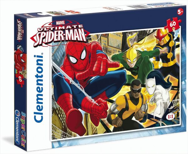 Supercolor Puzzle, 60 Teile - Born hero Spiderman Ultimate