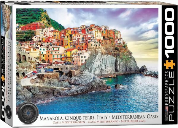 Cinque - Terre Manarola, Italy Italien Puzzle, Mehrfarbig, 1000