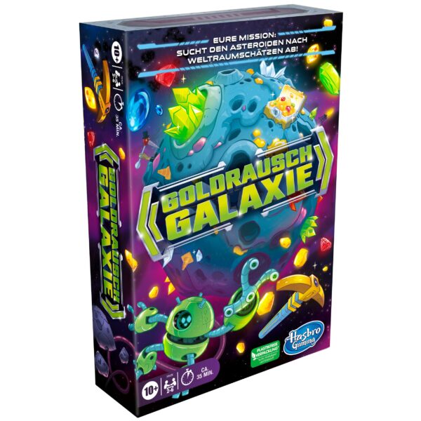 Goldrausch Galaxie, Strategie-Kartenspiel für Familien, Kinder, Jugendliche und Erwachsene, für 2–6 Spieler