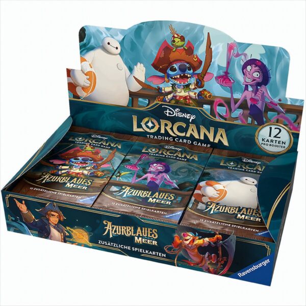 Disney Lorcana 6: Azurblaues Meer Booster Display Deutsch