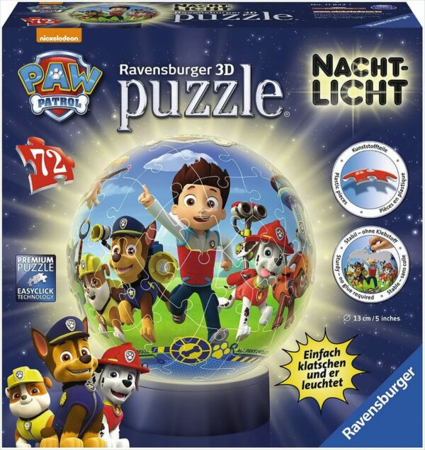 Nachtlicht - Paw Patrol, 72 Teile