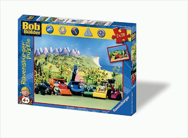 Unterwegs mit Bob der Baumeister, 2 x 20 Teile Puzzle