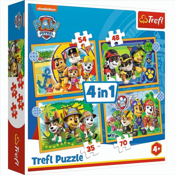 4 in 1 Puzzle - Paw Patrol