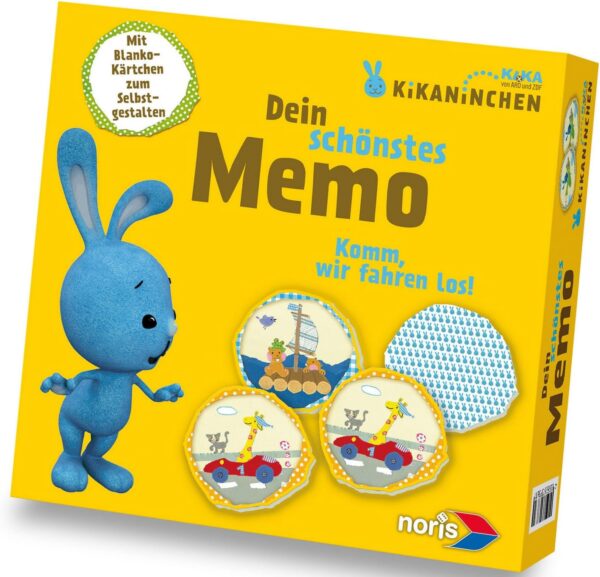 Kikaninchen - Dein schönstes Memo -Komm wir fahren los!