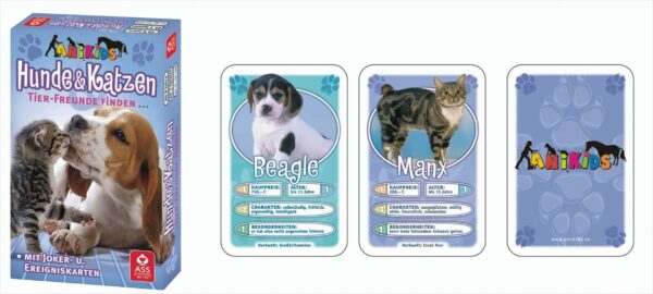 Spielkartenfabrik 71095 - Kartenspiel Hunde und Katzen