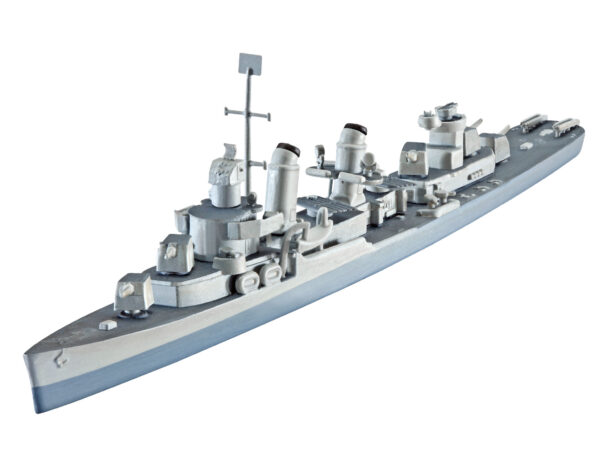 Revell Modellbausatz Schiff 1:700 - U.S.S.Fletcher (DD-445) im Maßstab 1:700, Level 4