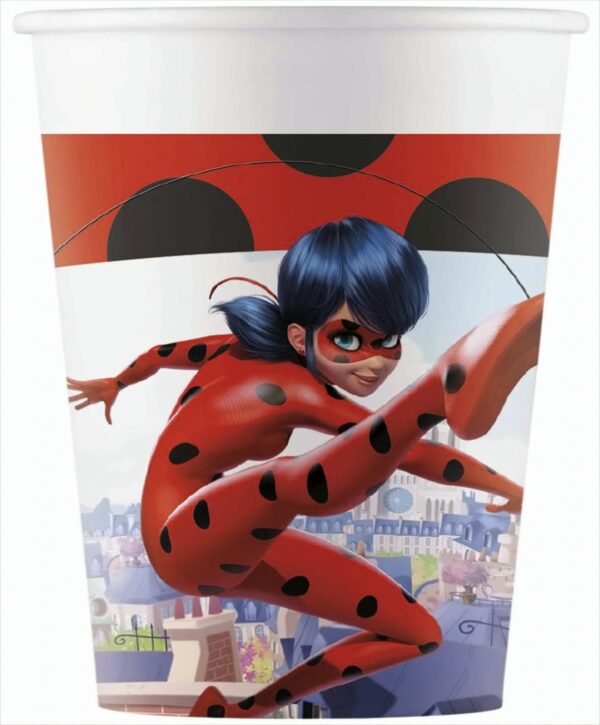 Miraculous Ladybug Pappbecher 200ml 8 Stück