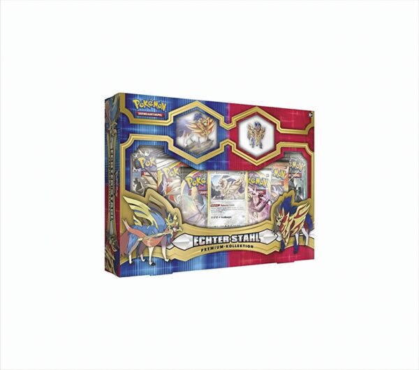 Pokemon - Echter Stahl Premium Kollektion - Zamazenta Box - Deutsch