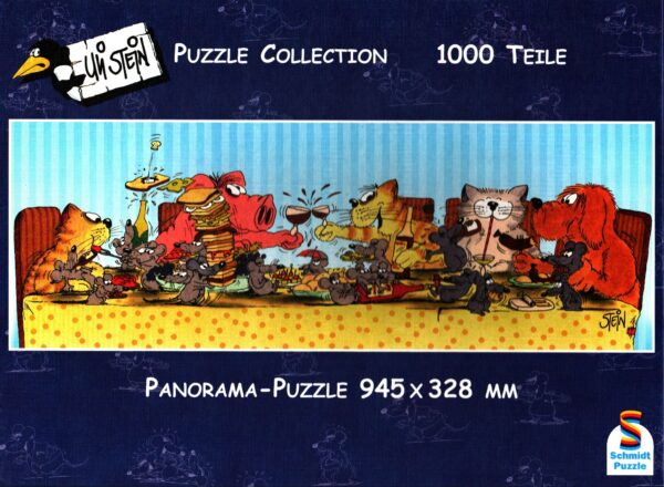 Uli Stein, Schlemmer-Bankett, 1000 Teile Puzzle