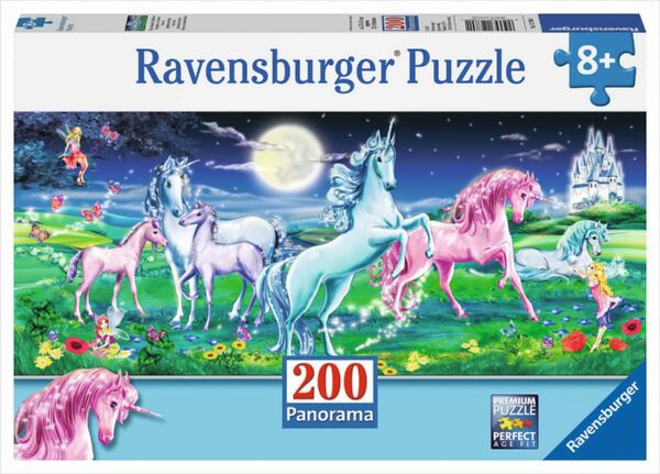 Märchenhafte Einhörner - 200 Teile XXL Puzzle