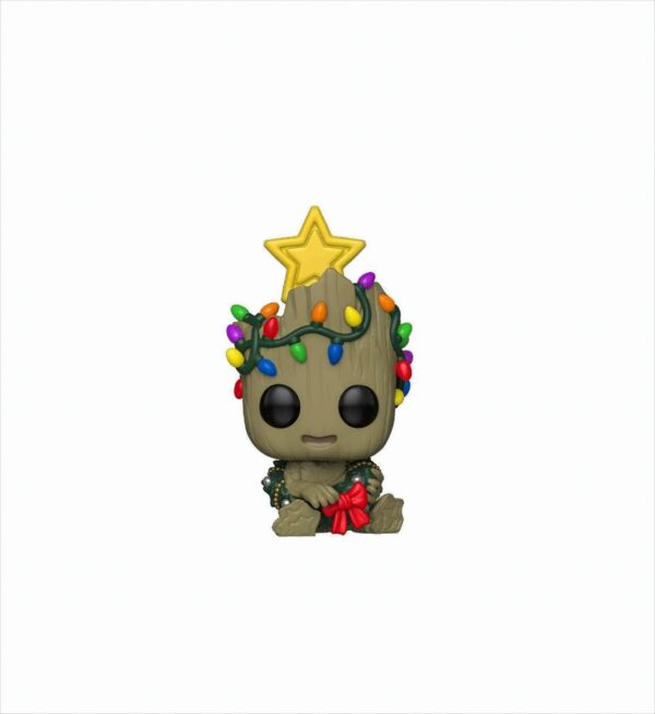 Funko POP - Marvel Holiday - Groot mit Stern und Lichterkette