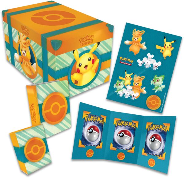 Pokemon Paldea-Abenteuerkoffer (7 holografische Promokarten & 6 Boosterpacks)