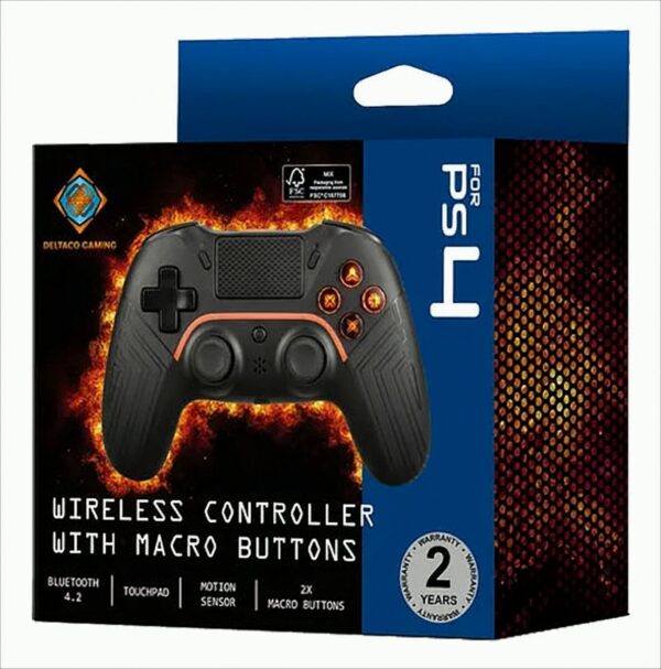 PS4 Controller Deltaco wireless black auch PC