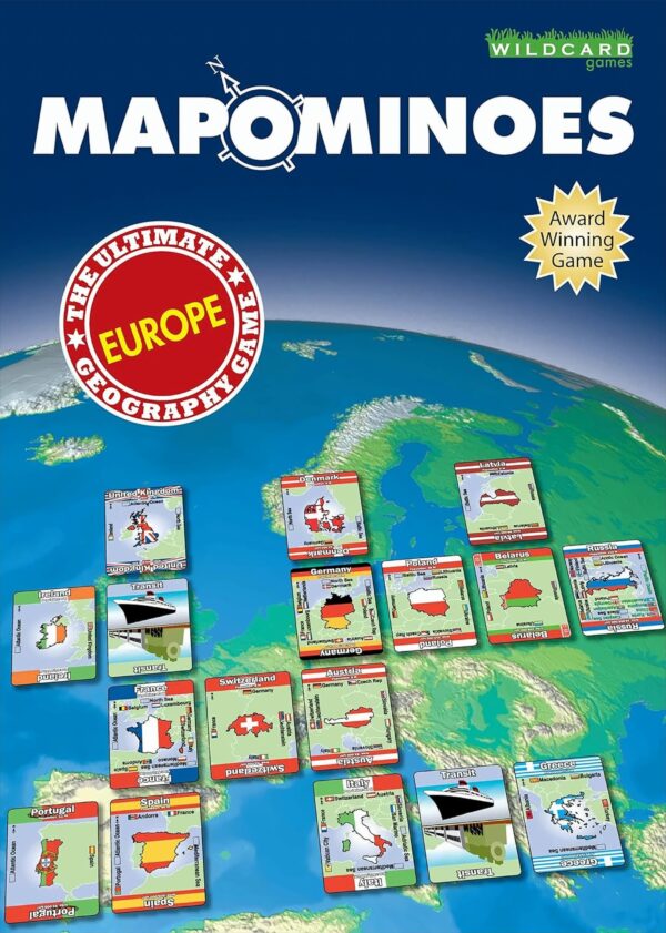 Mapominoes Europa - Erdkunde-Kartenspiel