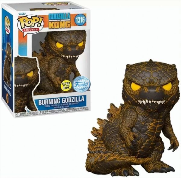 POP - Godzilla vs. Kong - Burning Godzilla Glow in the Dark 1316